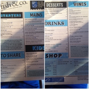 Fish & Co. menu